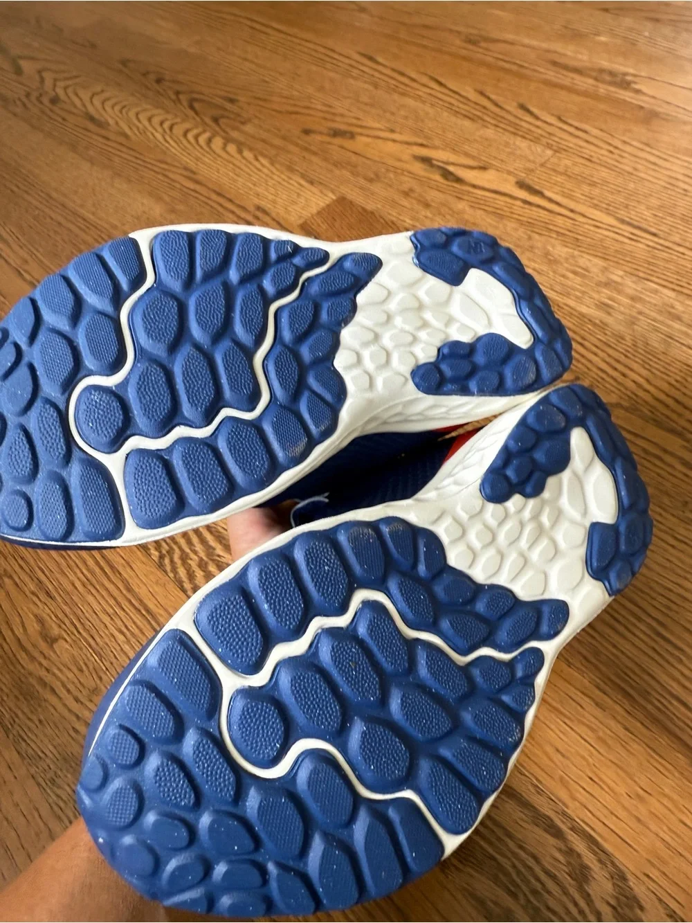 Brand new with tags, without New Balance Kids' Wide Fit Navy & Red Running Shoes